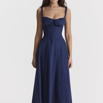 Viral Milkmaid Midi Sundress